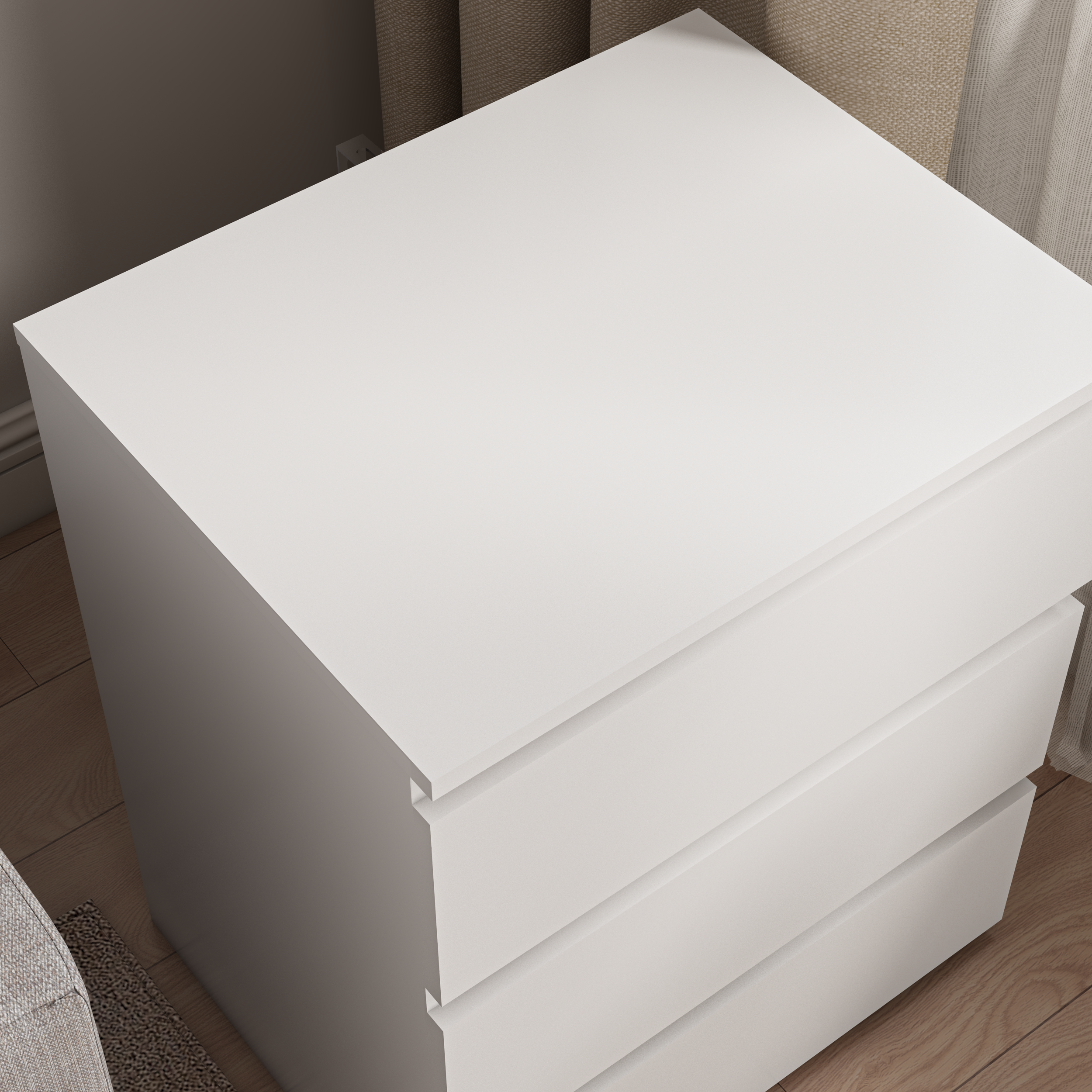 Dresser 3 Drawer Wooden