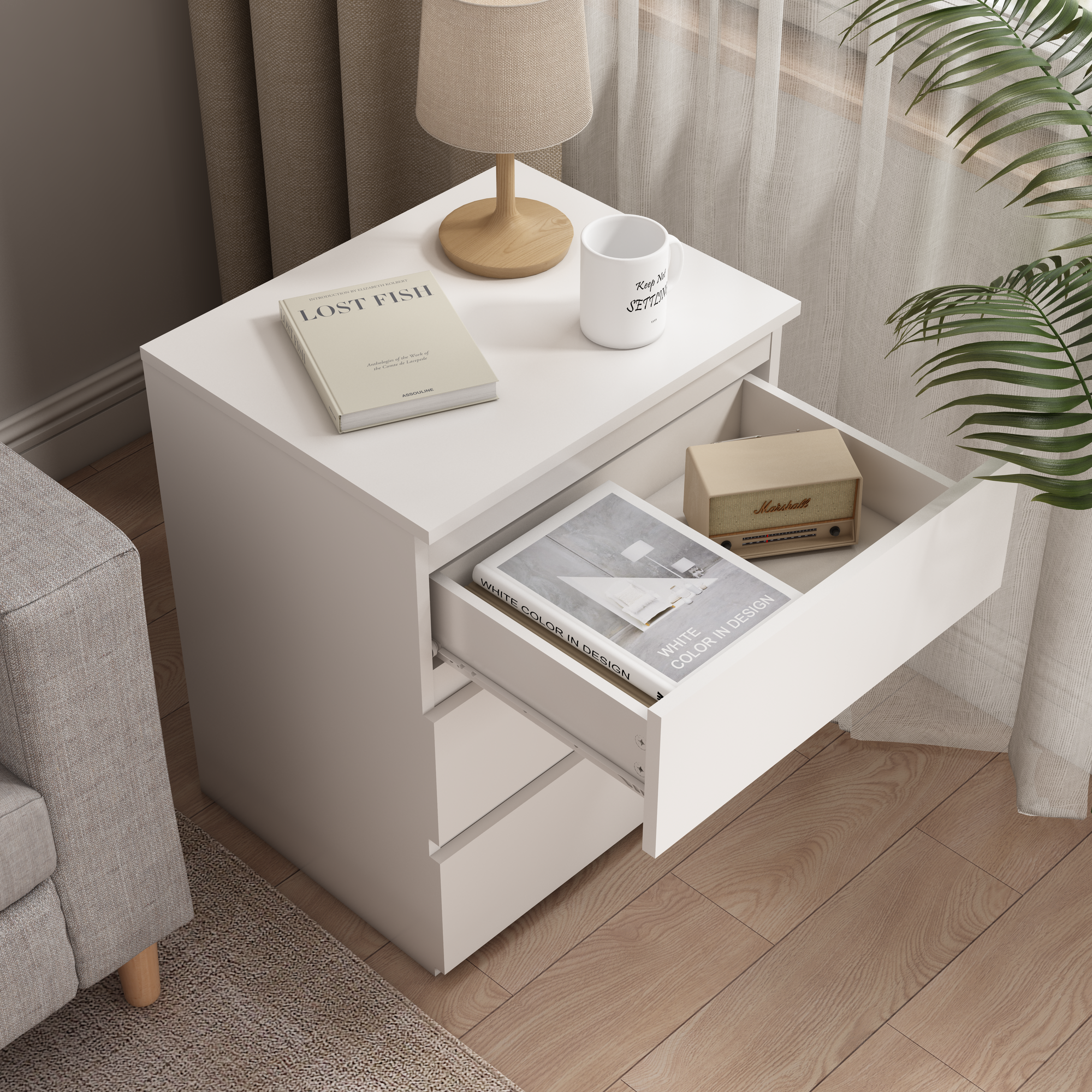 Dresser 3 Drawer Wooden