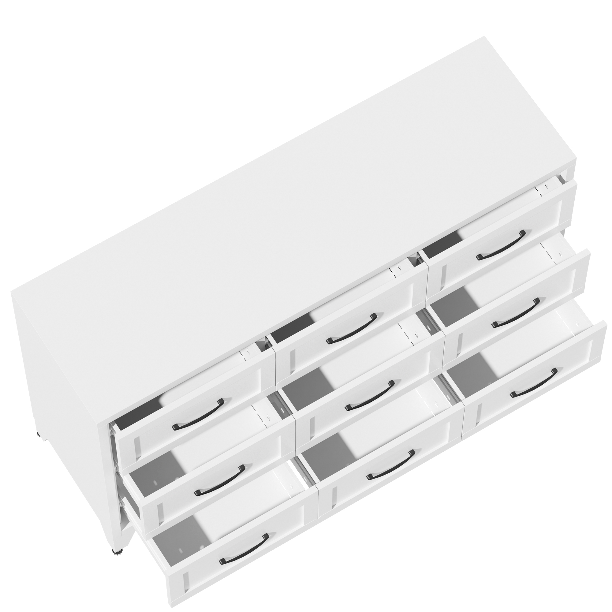 Dresser 9 Drawer Metal Bedroom