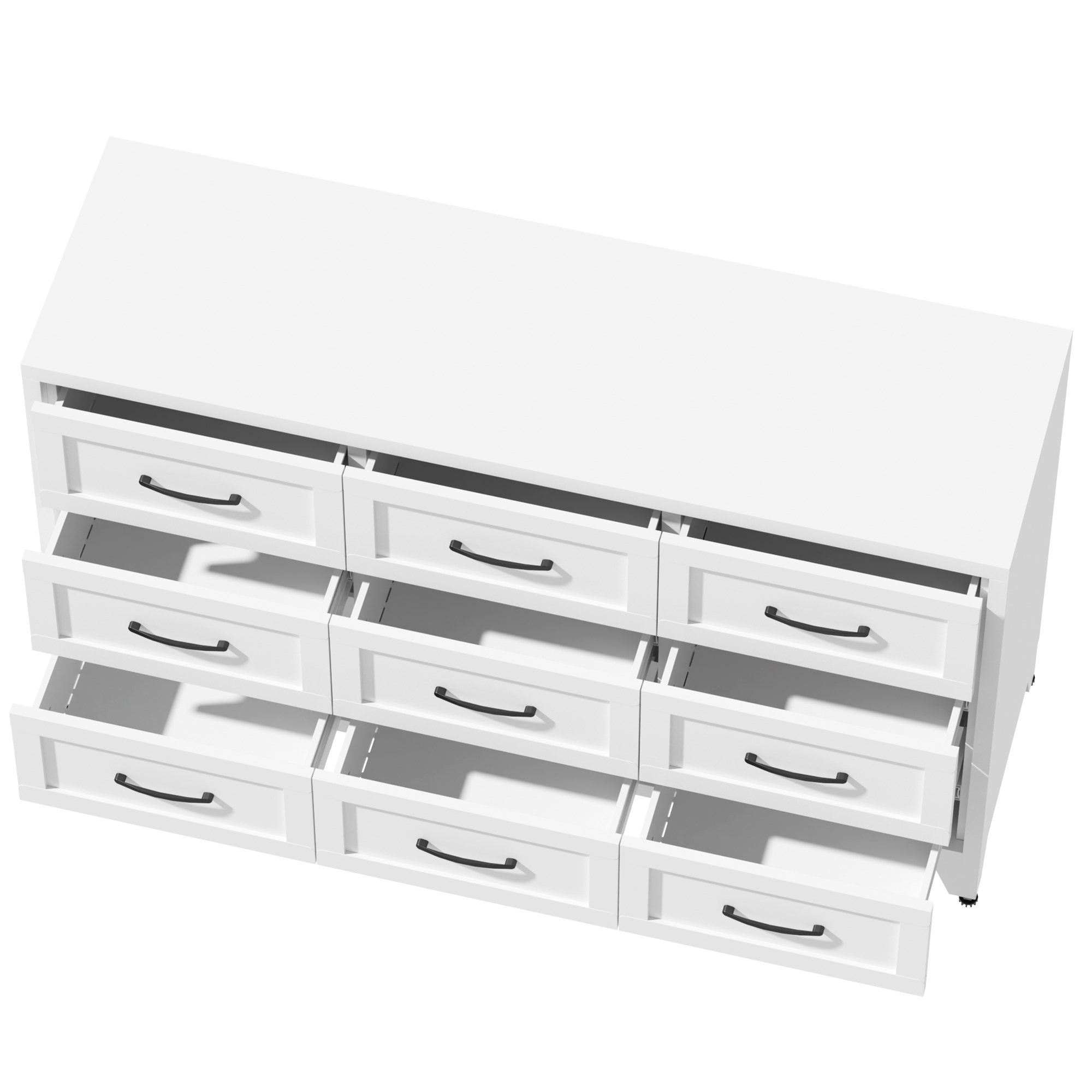 Dresser 9 Drawer Metal Bedroom