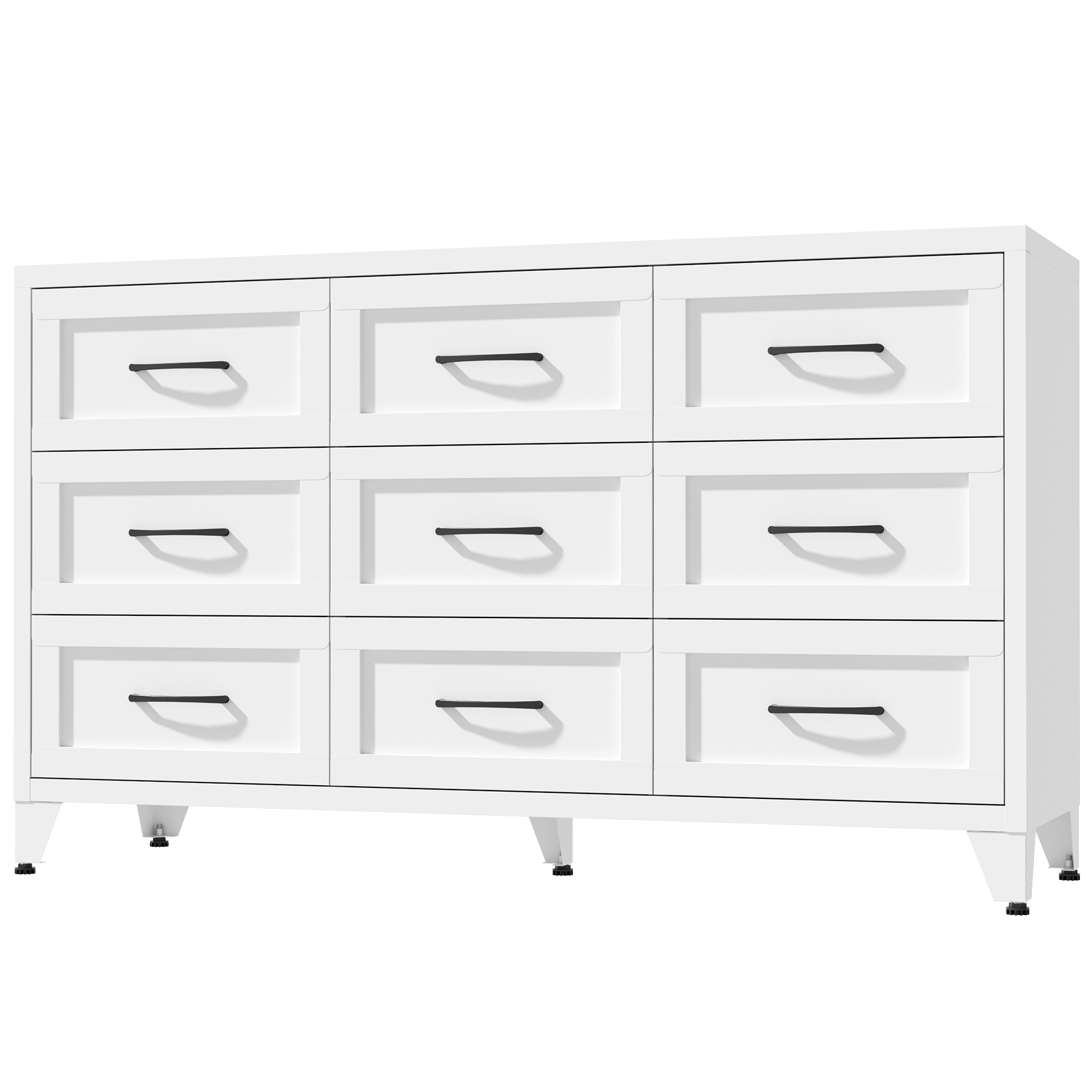 Dresser 9 Drawer Metal Bedroom