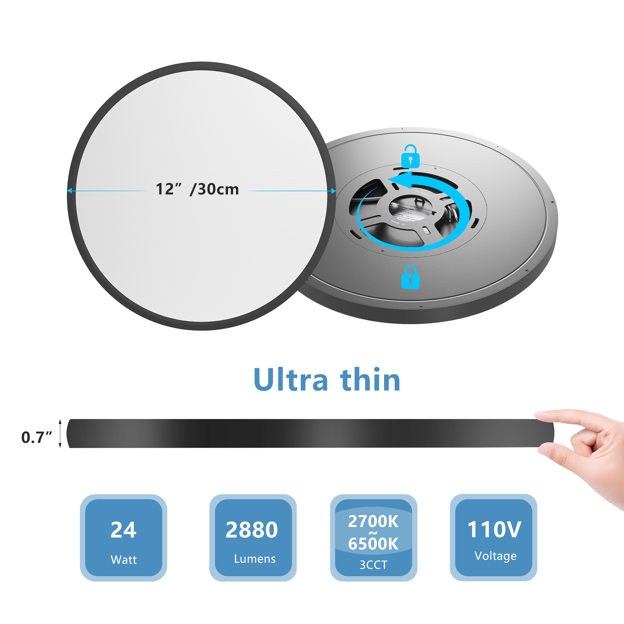 LED Ceiling Light Dimmable