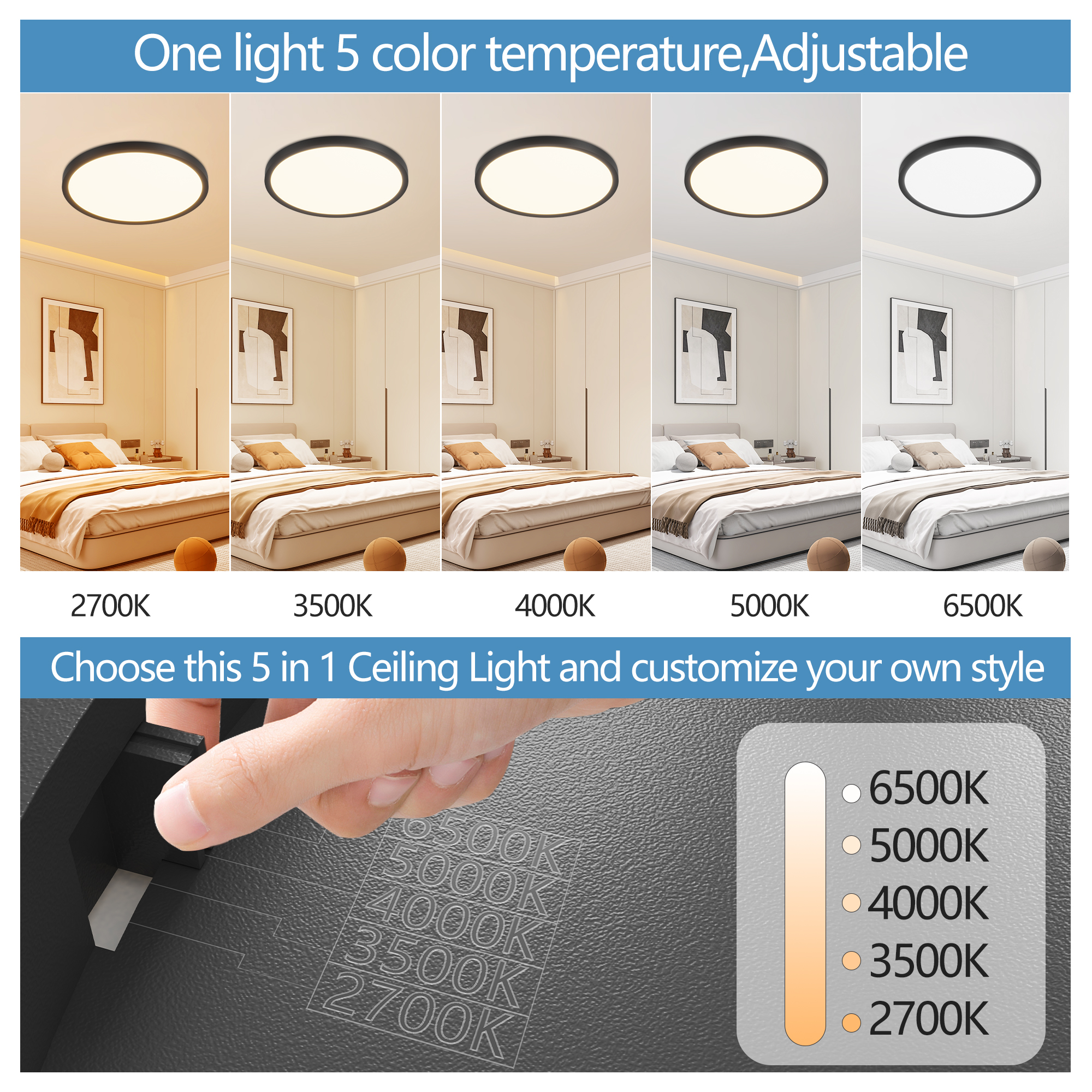 LED Ceiling Light Dimmable