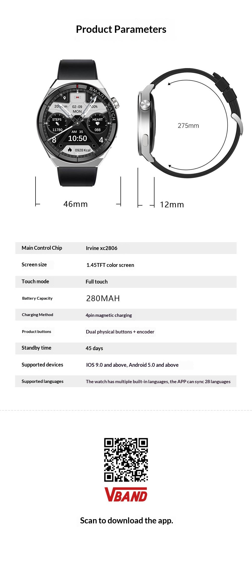 Smartwatch With Bluetooth