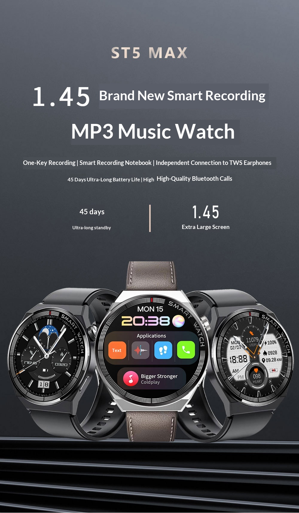 Smartwatch With Bluetooth