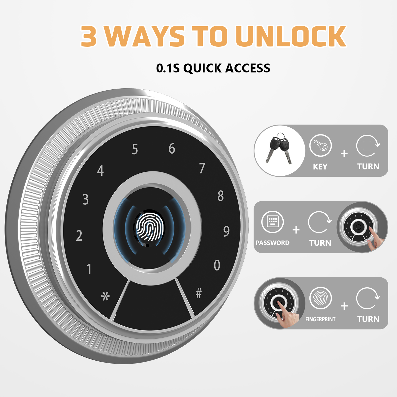 Biometric Gun Safe With Fingerprint And Digital
