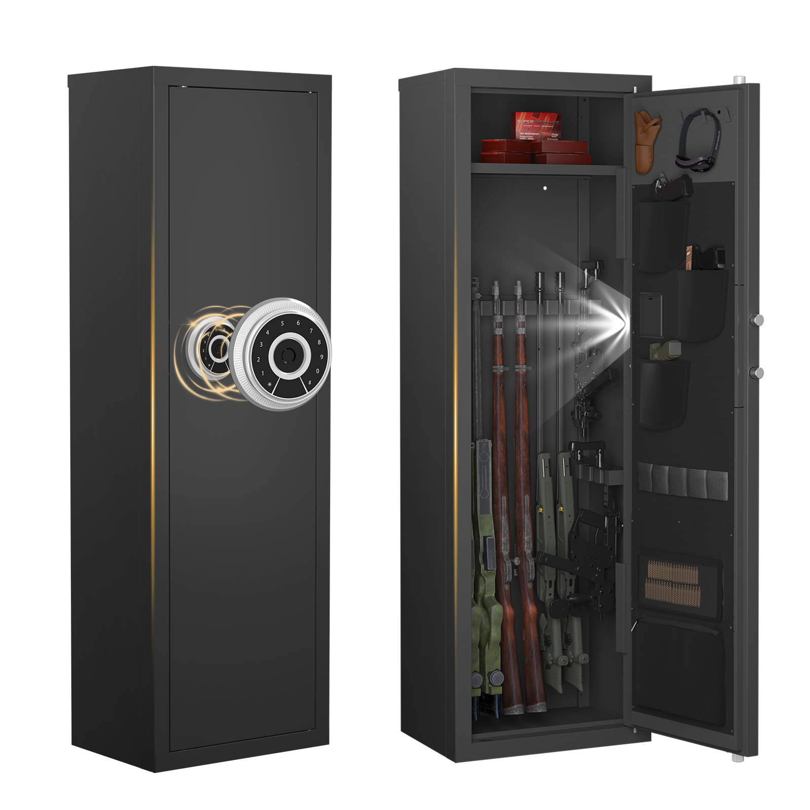 Biometric Gun Safe With Fingerprint And Digital
