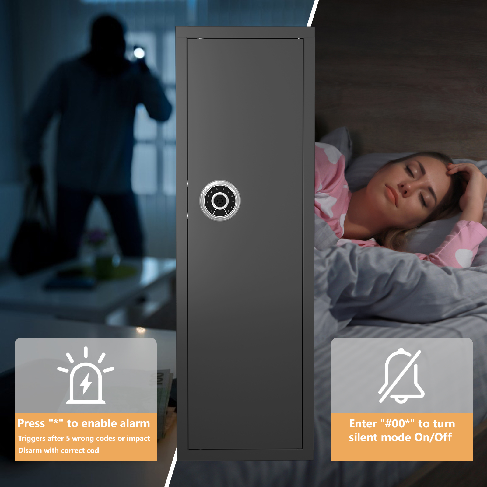 Biometric Gun Safe With Fingerprint And Digital