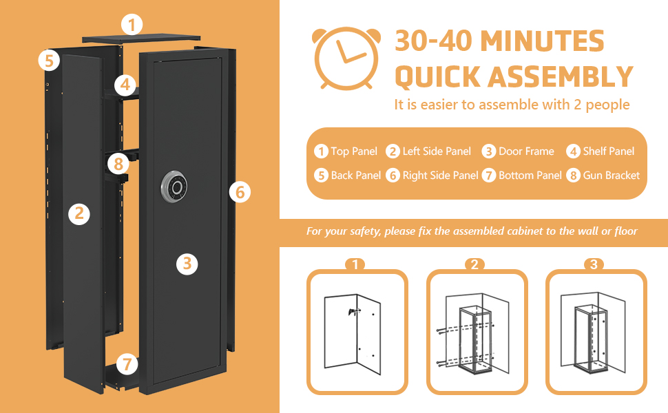 Biometric Gun Safe With Fingerprint And Digital