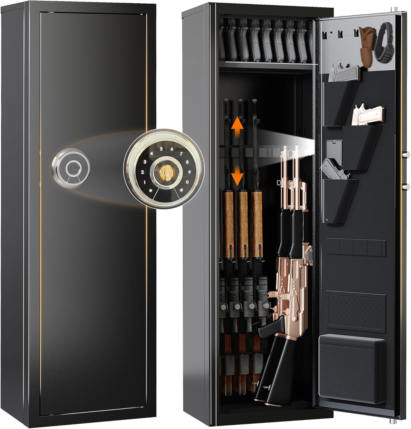Biometric Gun Safe With Fingerprint And Digital