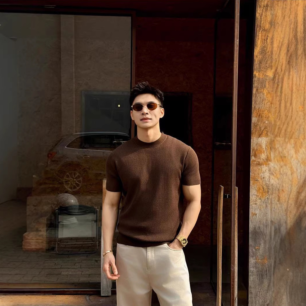Mens Knitted T-Shirt