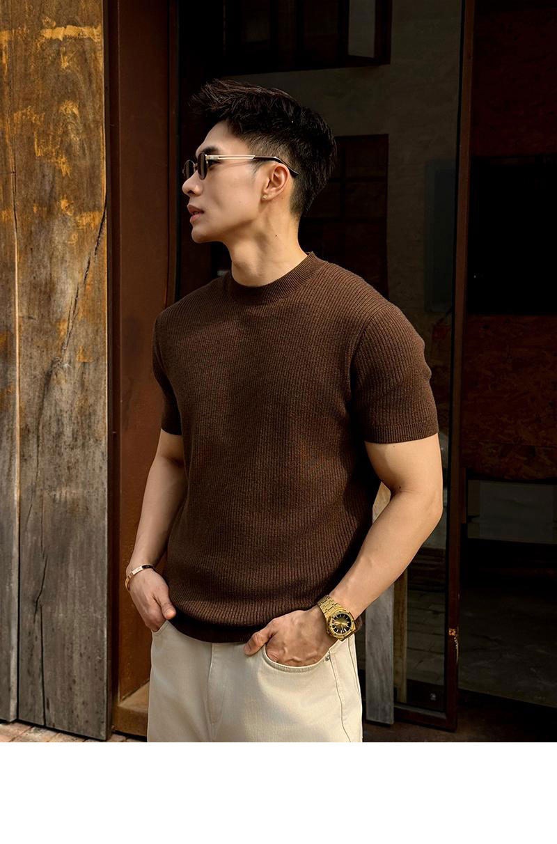 Mens Knitted T-Shirt