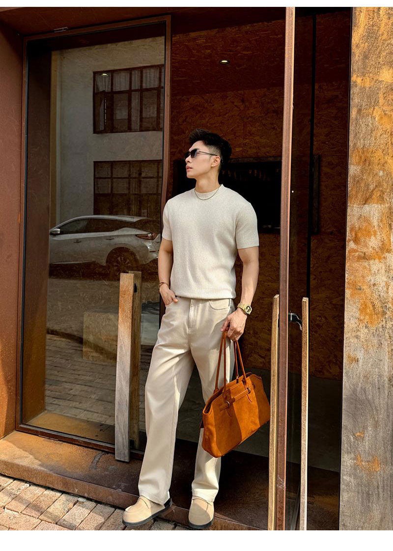 Mens Knitted T-Shirt