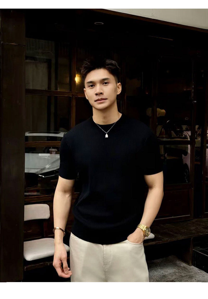 Mens Knitted T-Shirt