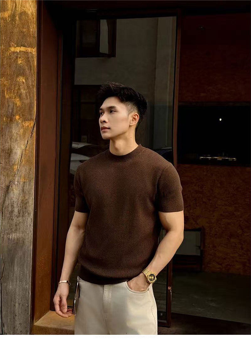 Mens Knitted T-Shirt