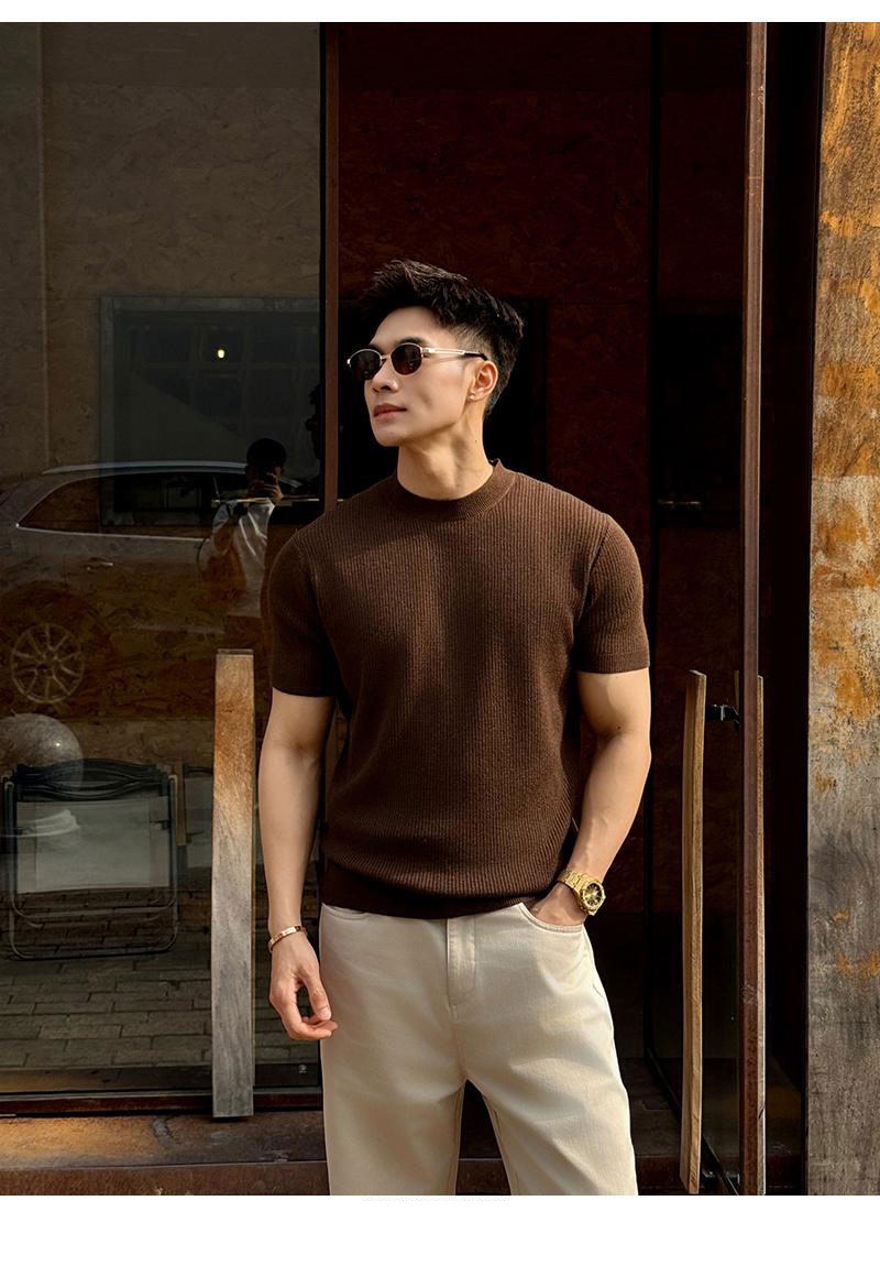 Mens Knitted T-Shirt