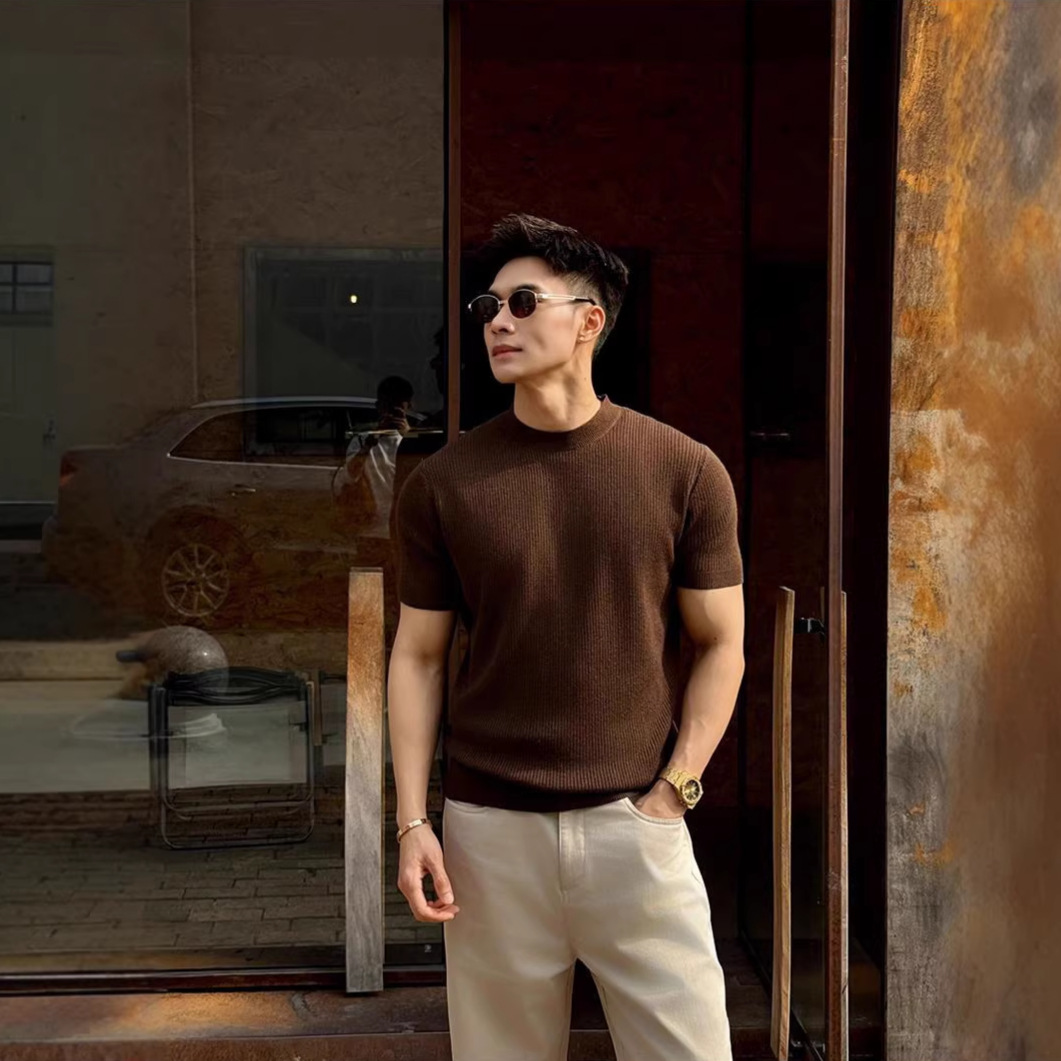 Mens Knitted T-Shirt