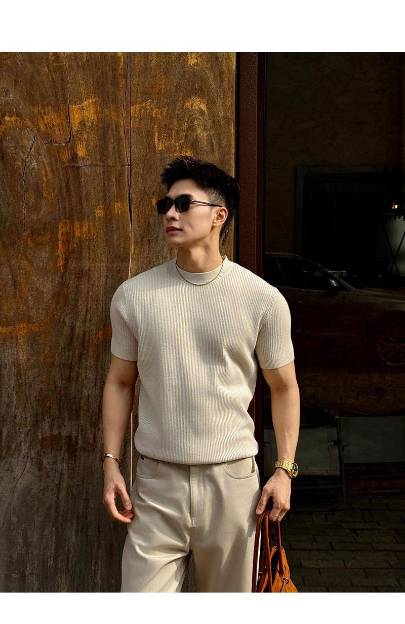 Mens Knitted T-Shirt