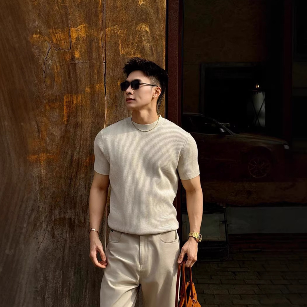 Mens Knitted T-Shirt