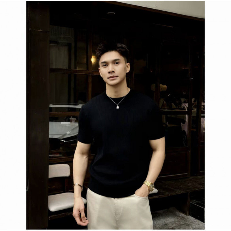 Mens Knitted T-Shirt