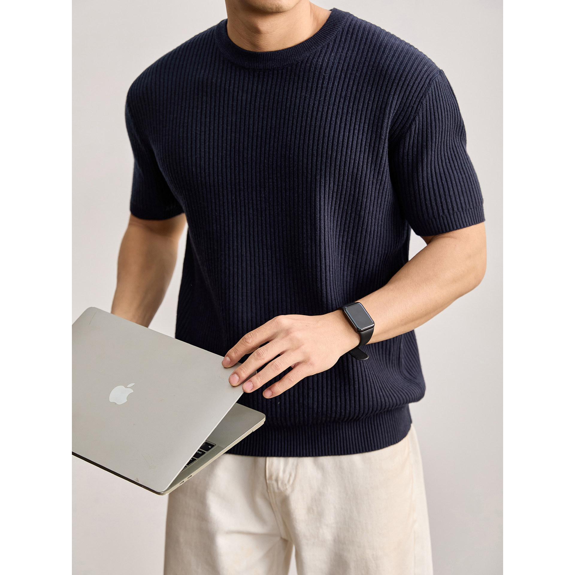 Mens Knitted T-Shirt