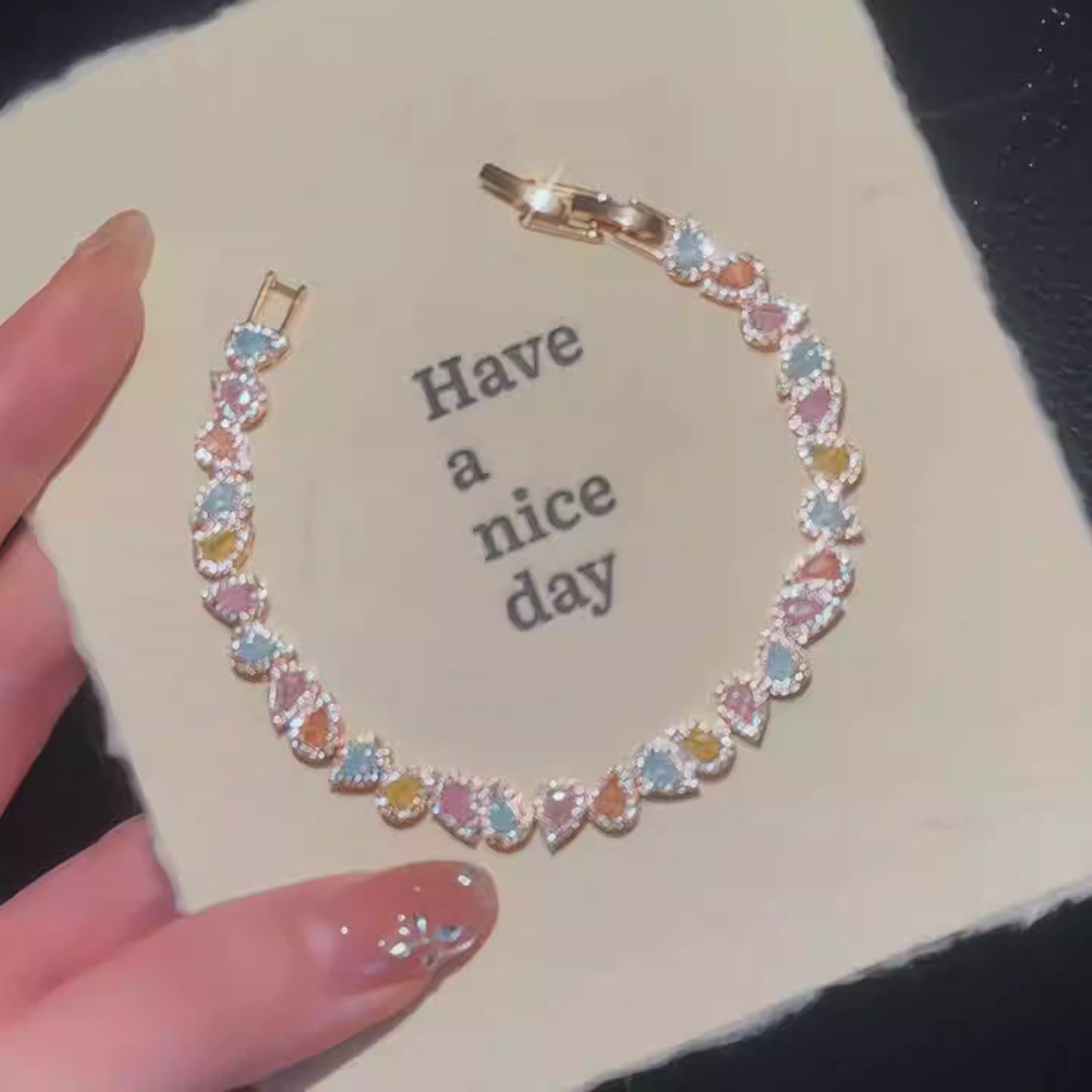 Colorful Diamond Bracelet
