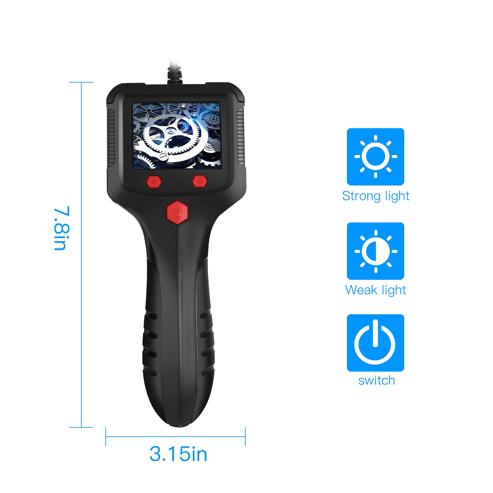 HD Dual-Lens Waterproof Endoscope