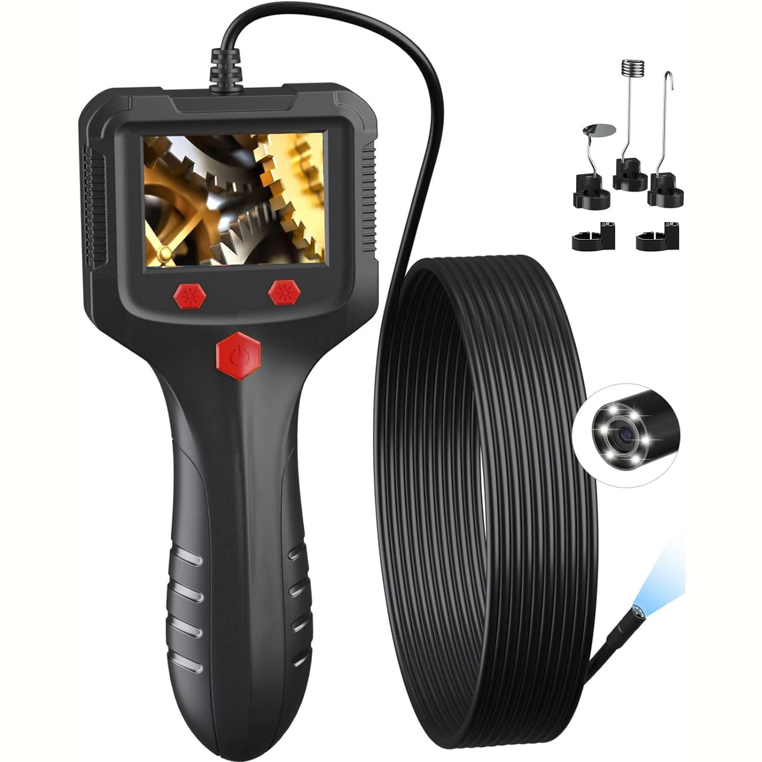 HD Dual-Lens Waterproof Endoscope