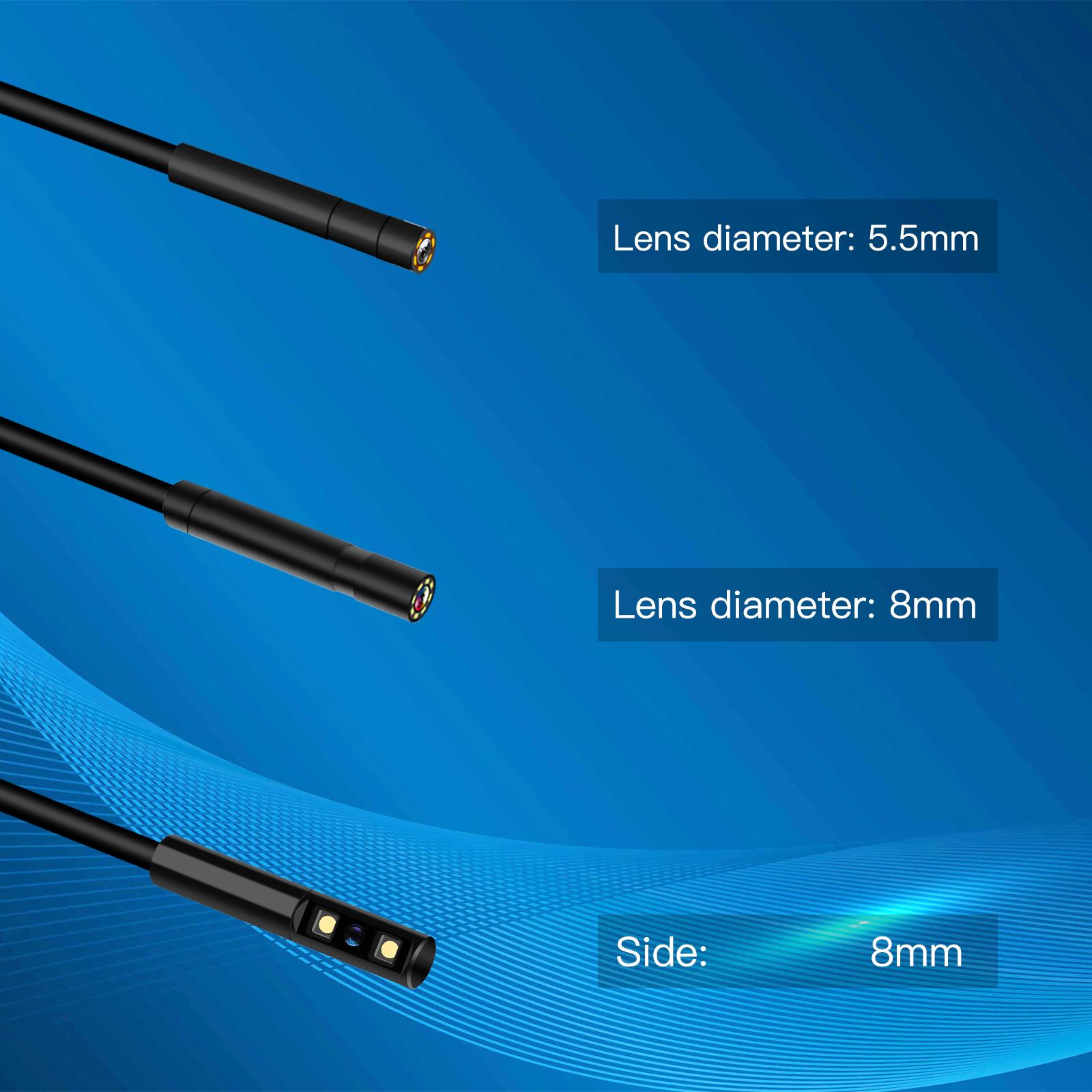 HD Dual-Lens Waterproof Endoscope