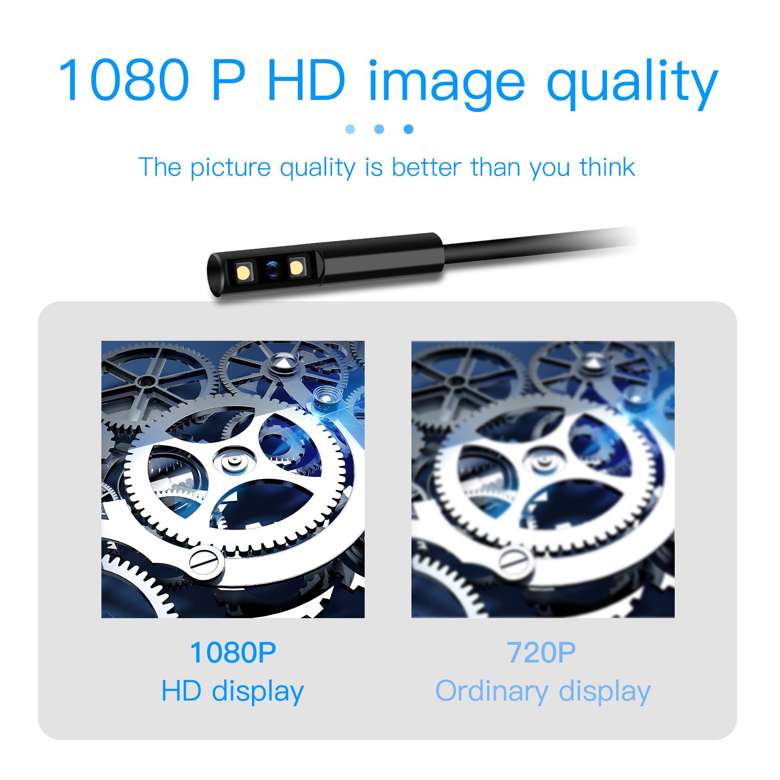 HD Dual-Lens Waterproof Endoscope