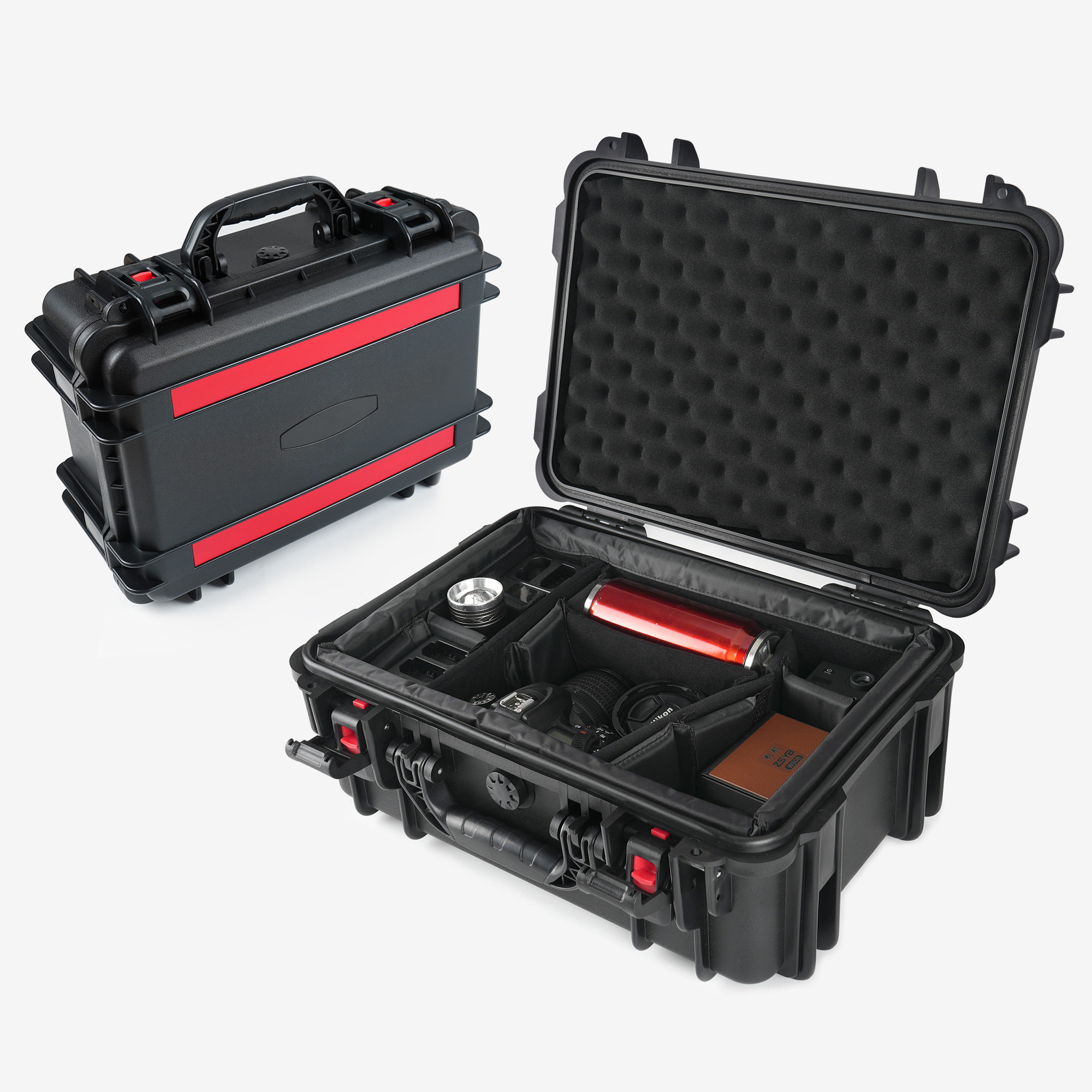 Professional Equipment Case With Adjustable Dividers