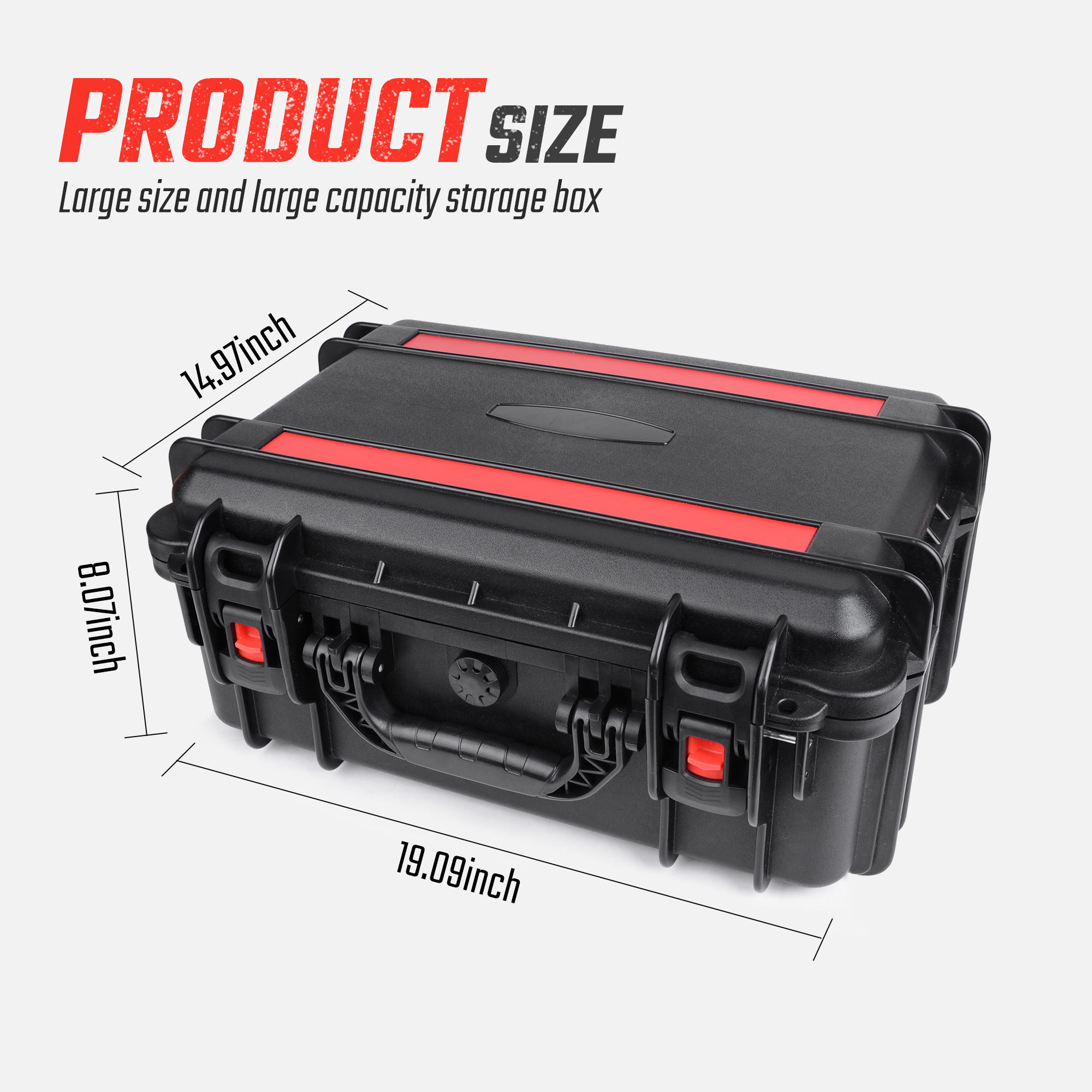 Professional Equipment Case With Adjustable Dividers