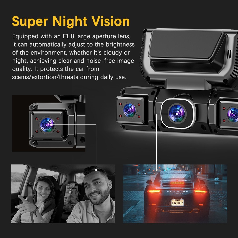5G WiFi Dash Cam 4 Channel