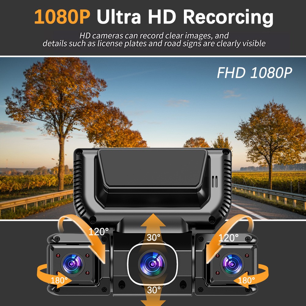 5G WiFi Dash Cam 4 Channel