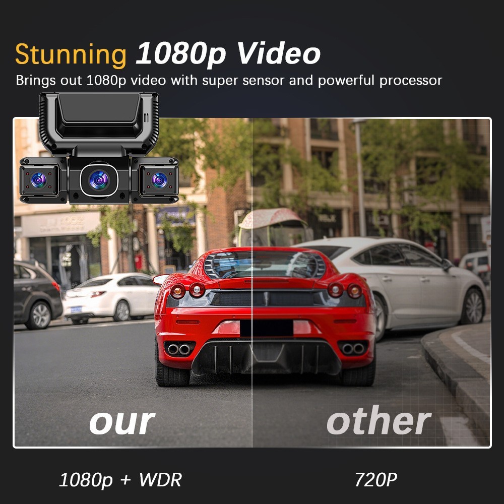 5G WiFi Dash Cam 4 Channel