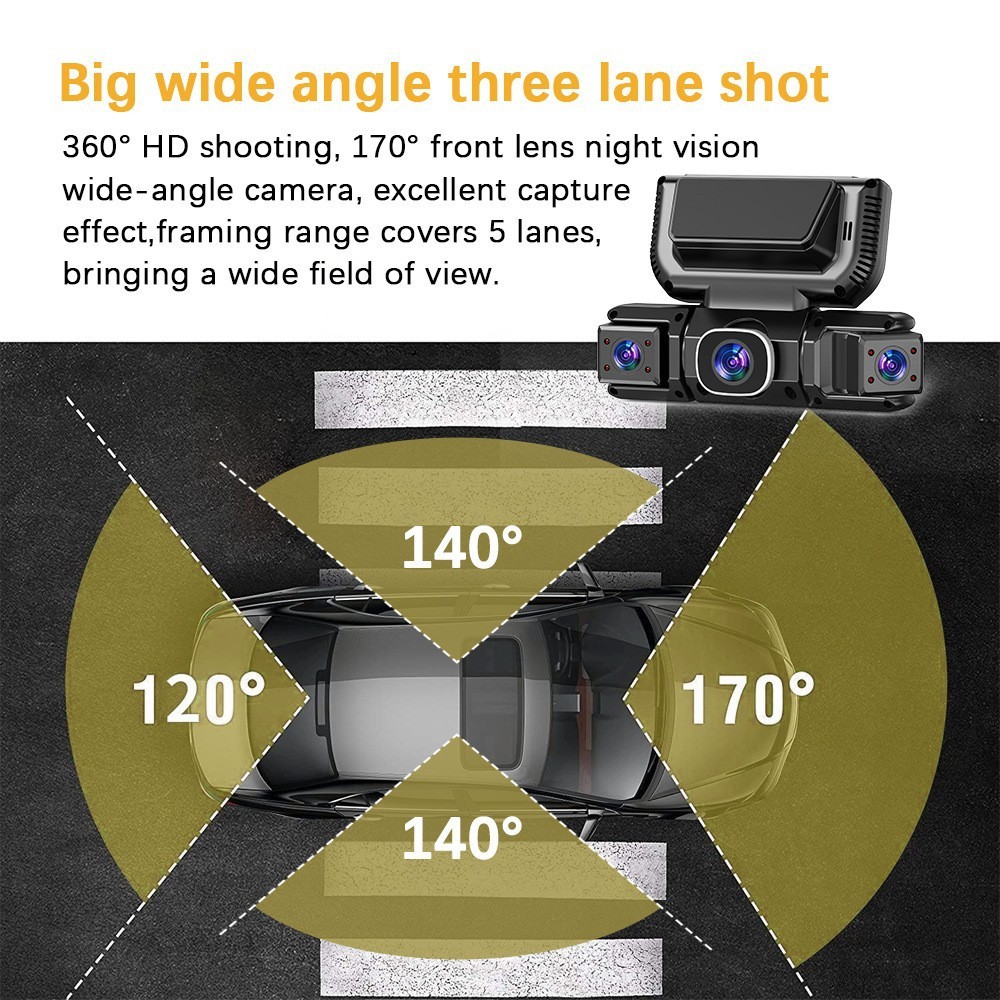 5G WiFi Dash Cam 4 Channel