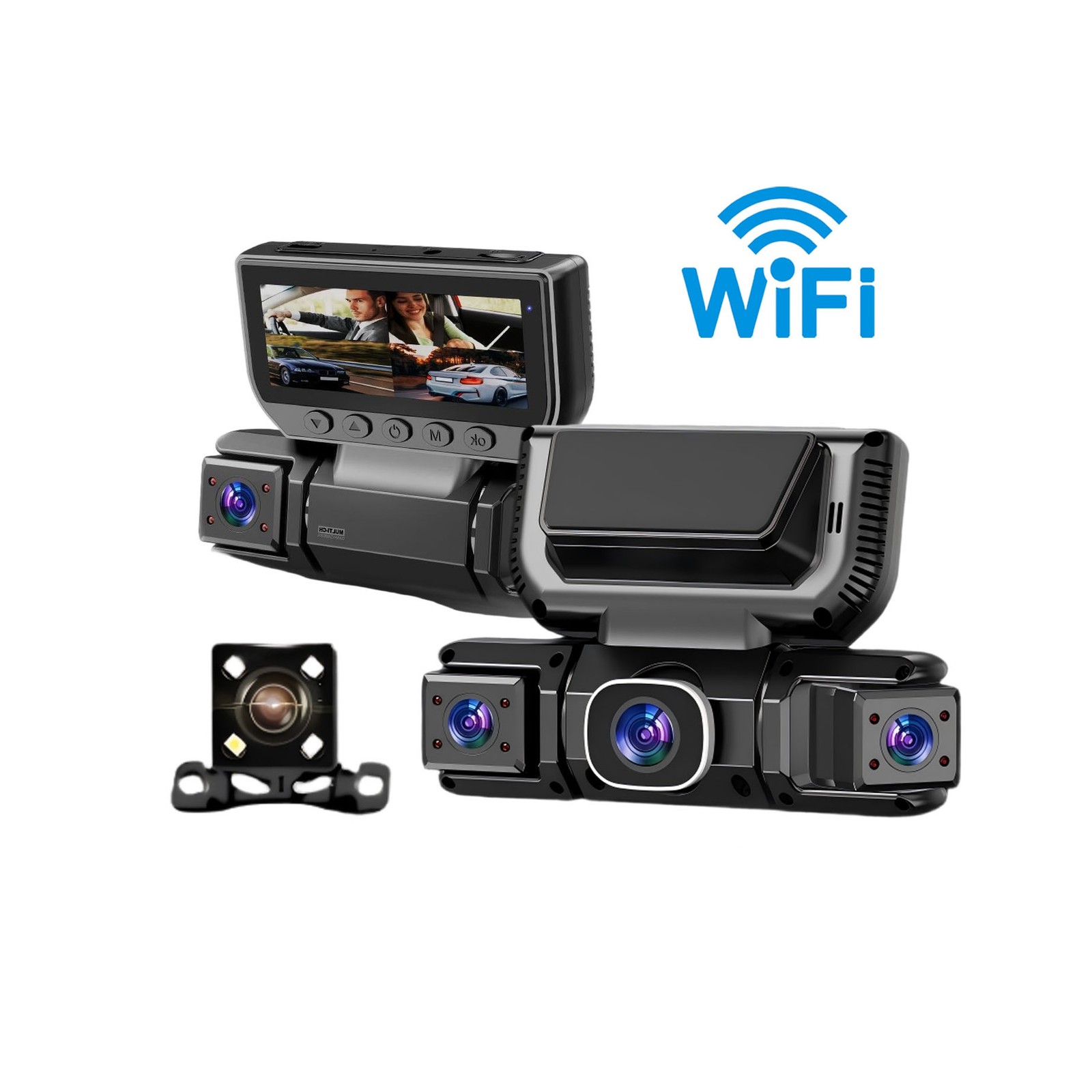5G WiFi Dash Cam 4 Channel