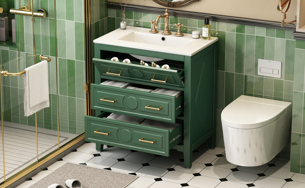30 Bathroom Vanity With Ceramic Sink