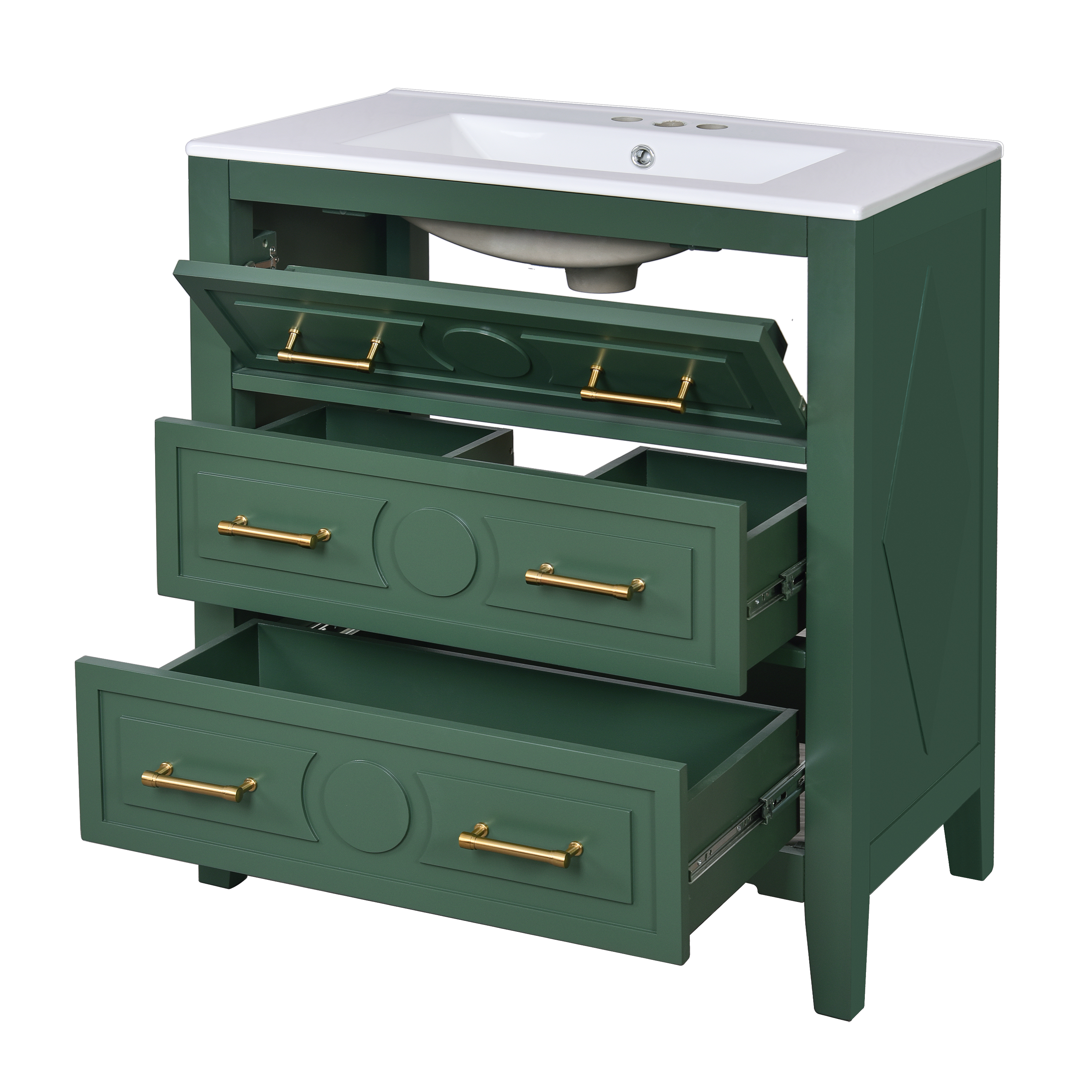 30 Bathroom Vanity With Ceramic Sink