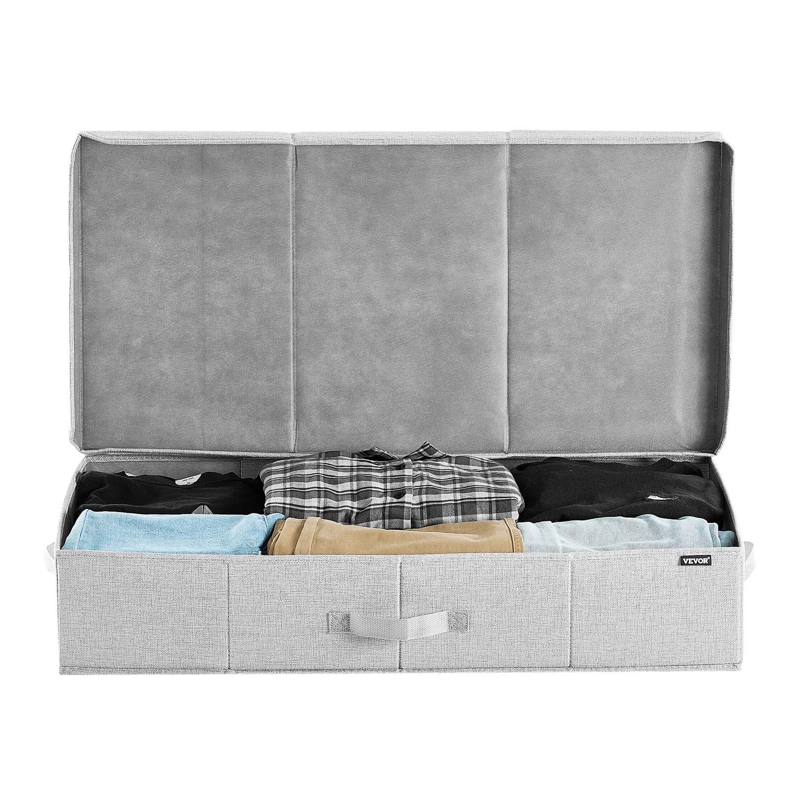 Under Bed Storage with Lids, 31.7 X 15.9 Inch