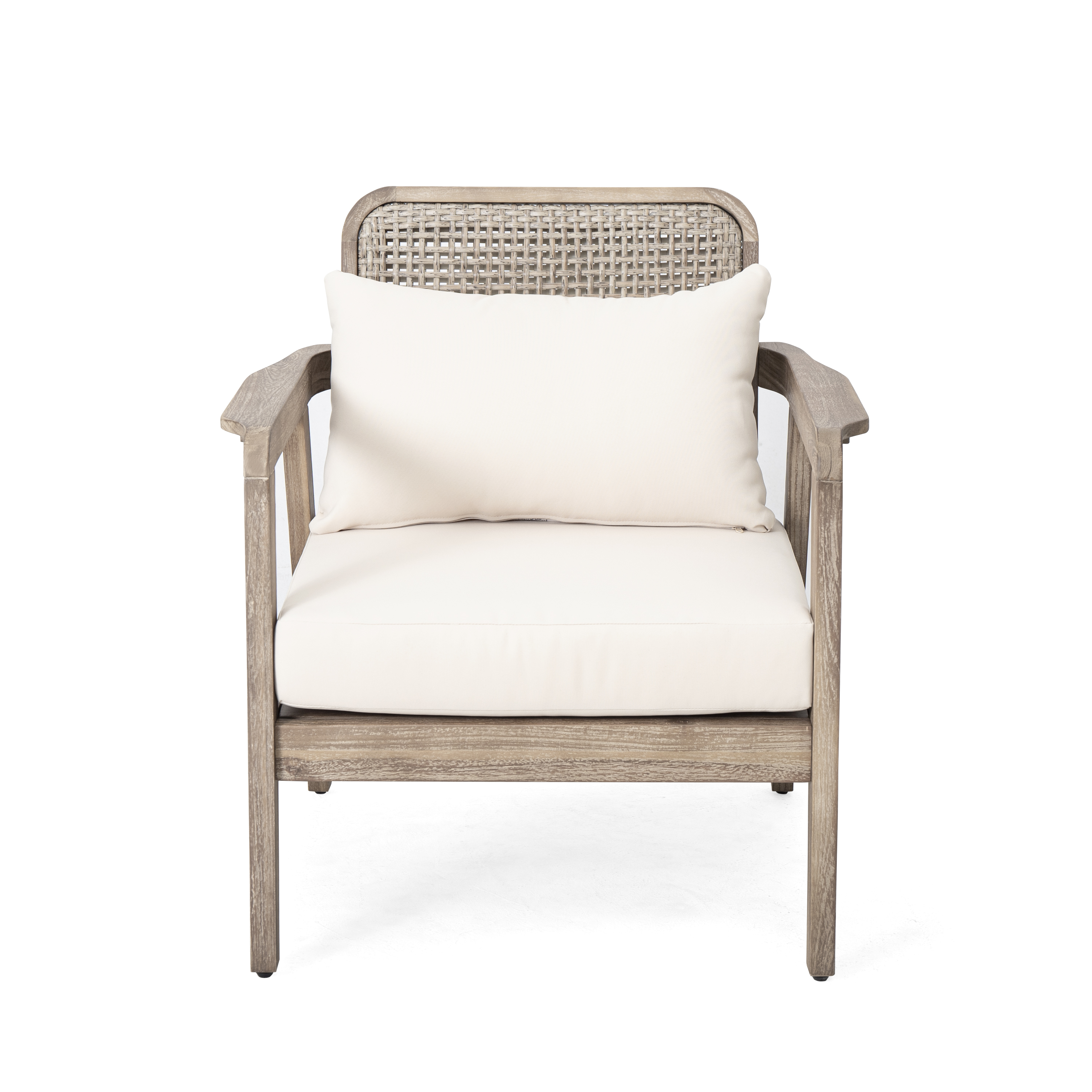 Acacia Wood Patio Club Chair Set