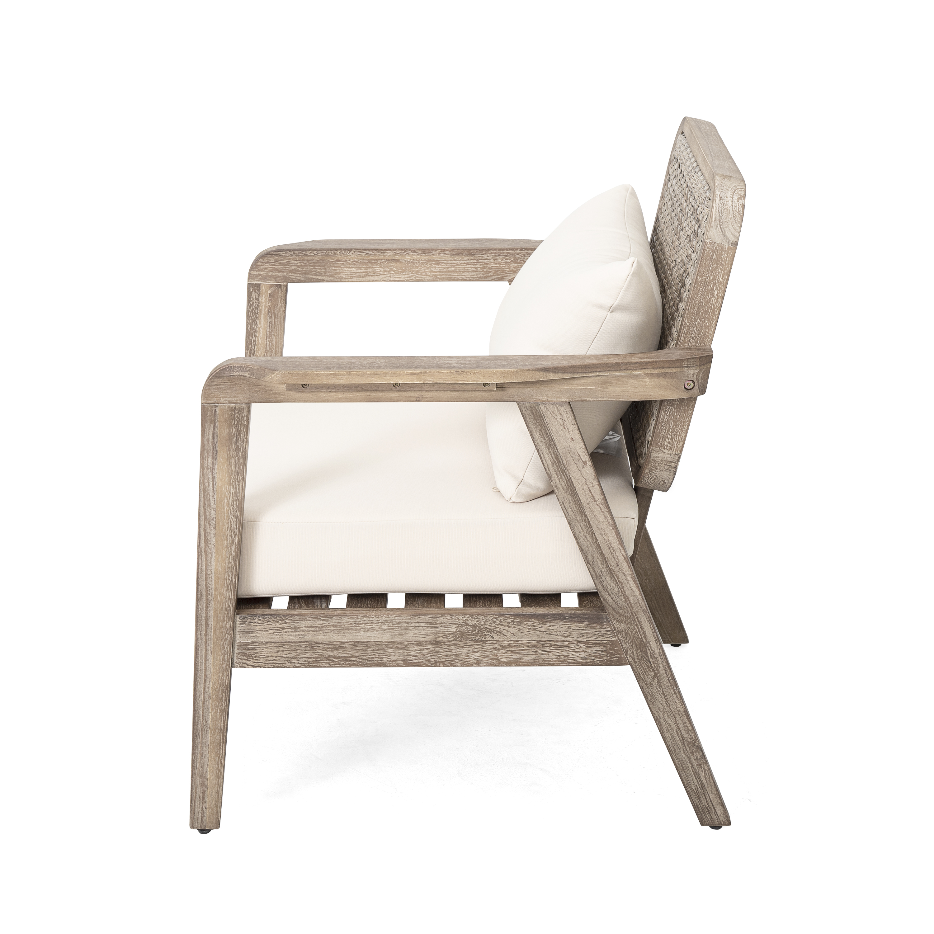 Acacia Wood Patio Club Chair Set