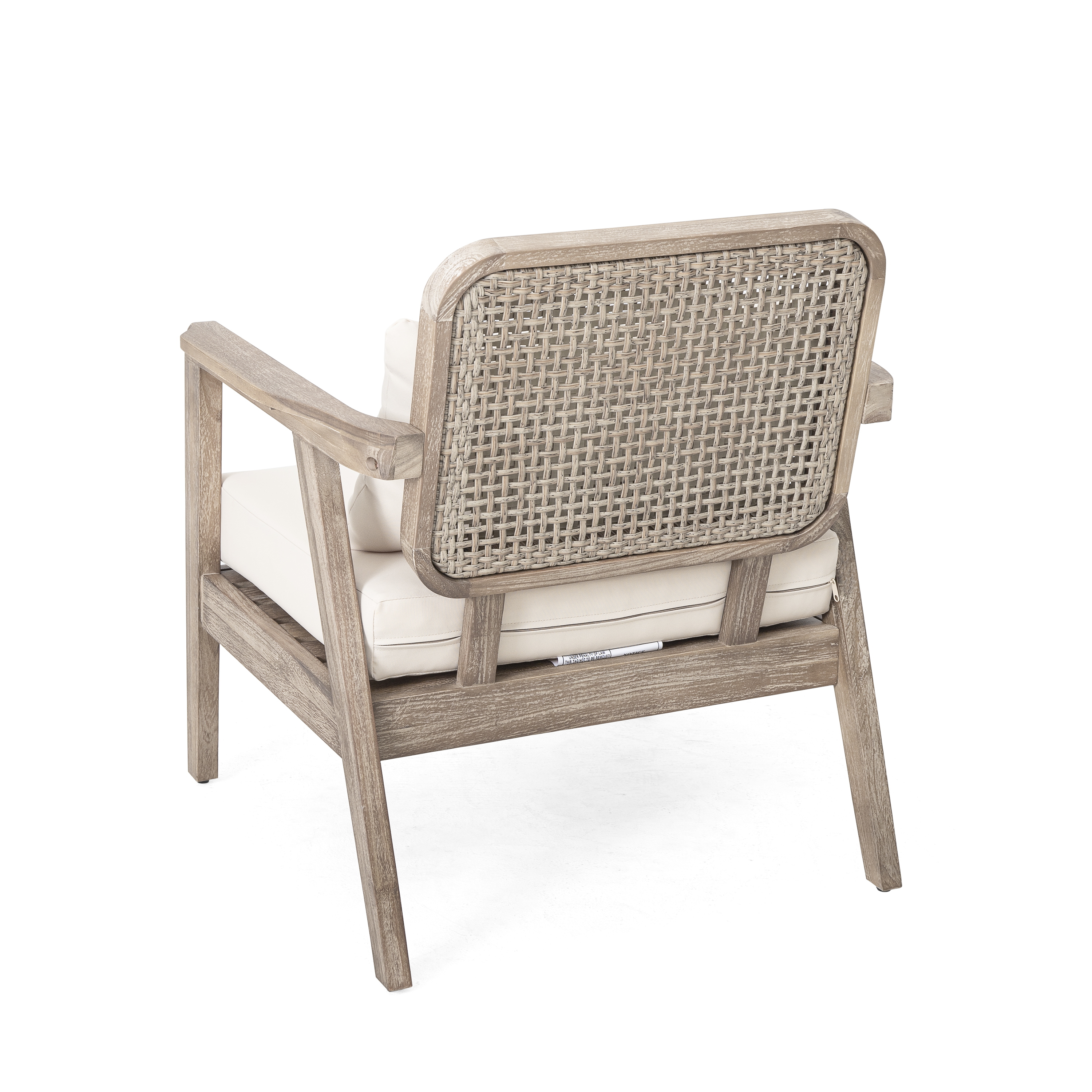 Acacia Wood Patio Club Chair Set