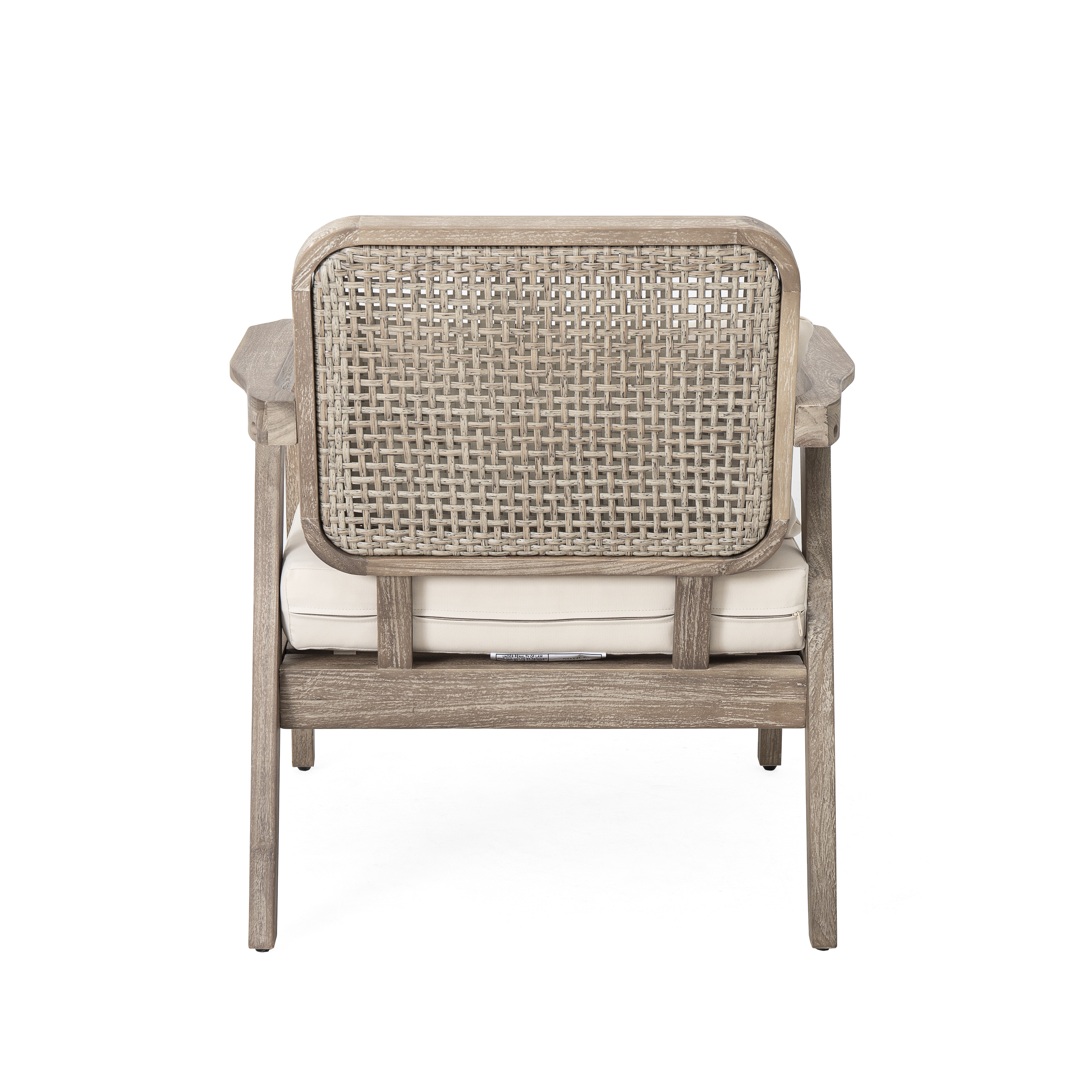 Acacia Wood Patio Club Chair Set