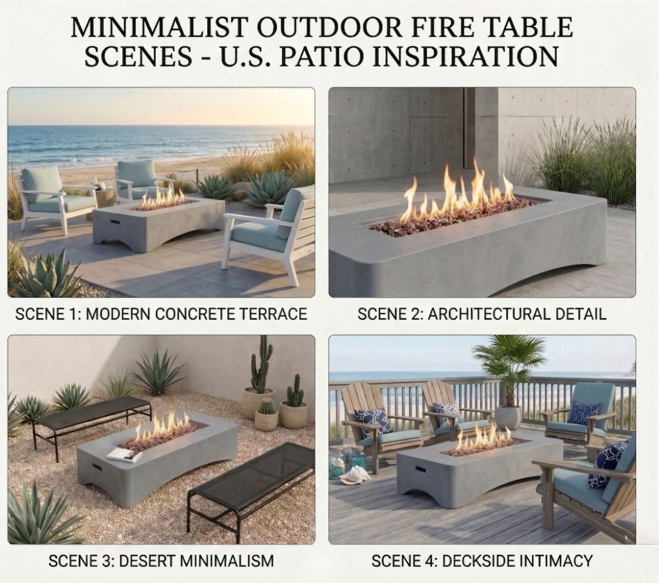 Propane Fire Pit Table, 56 Rectangular with Waterproof Cover