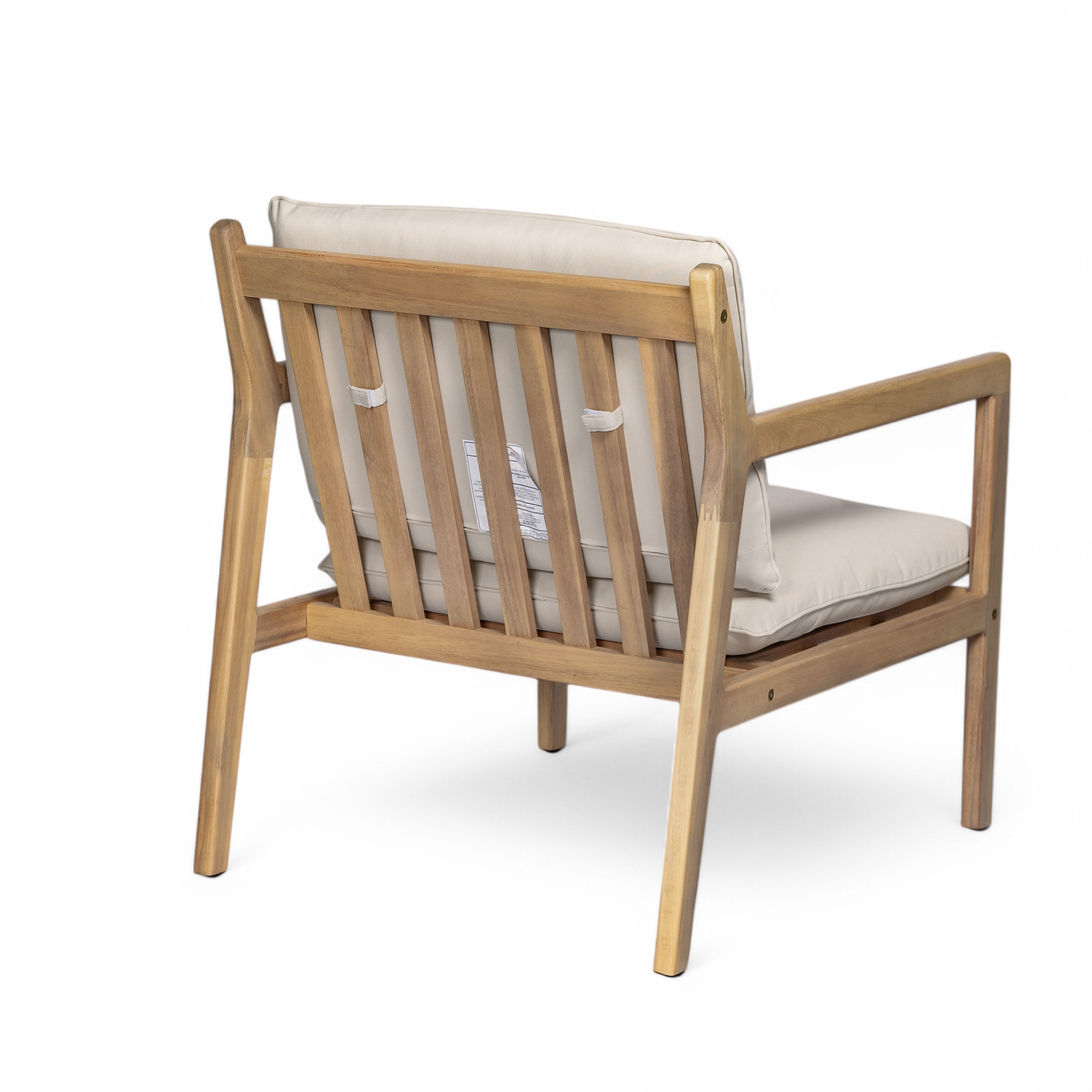 Acacia Wood Armchair Patio Set