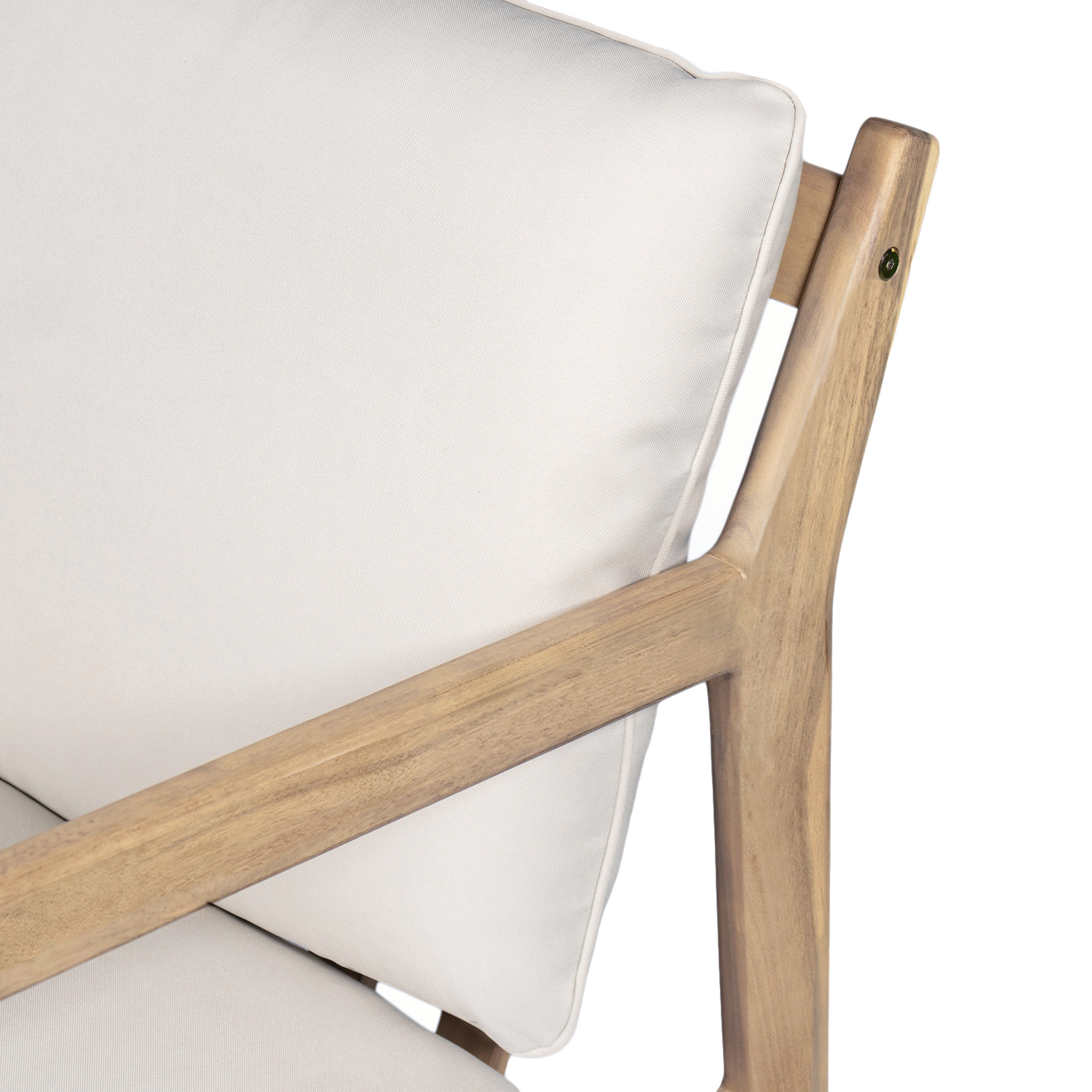 Acacia Wood Armchair Patio Set