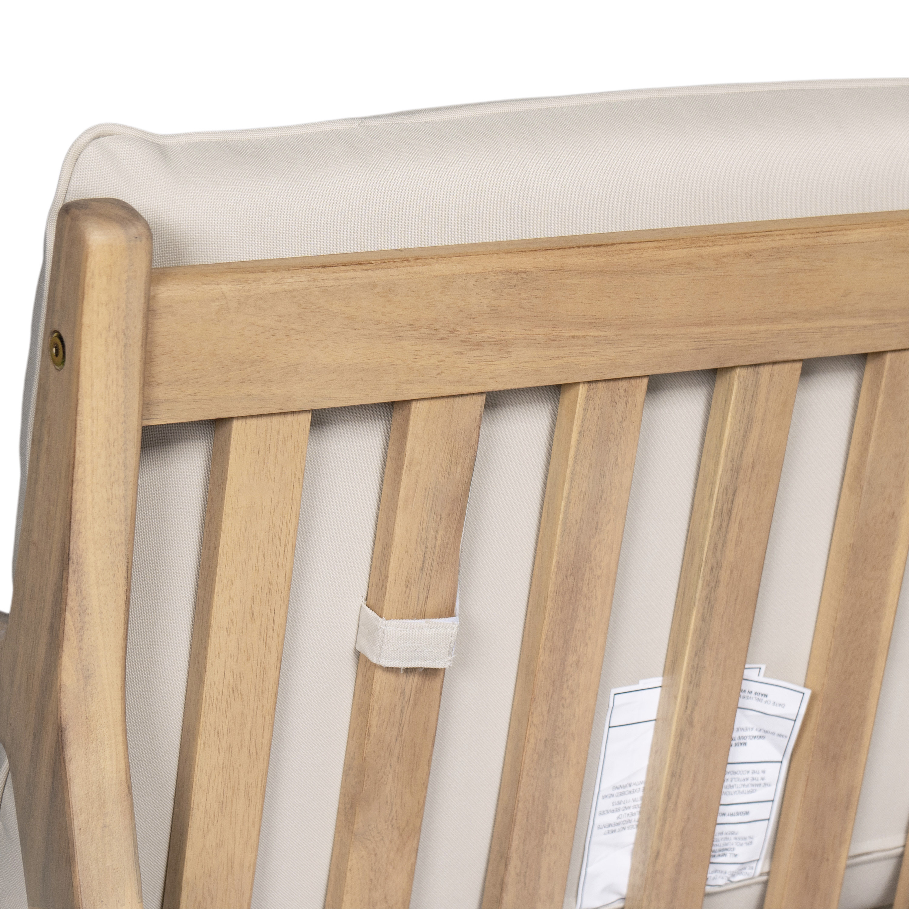 Acacia Wood Armchair Patio Set