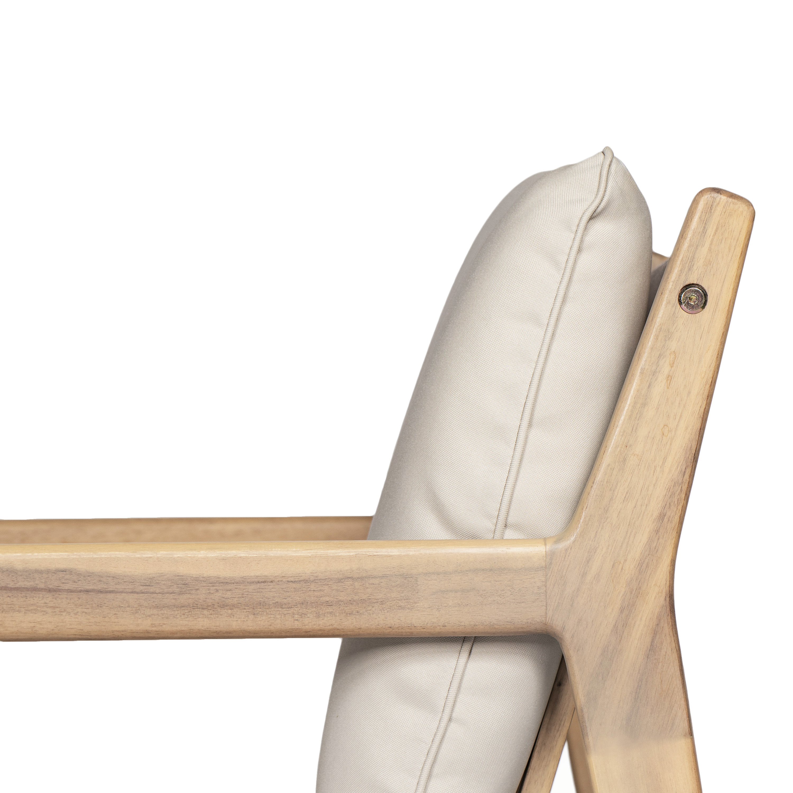 Acacia Wood Armchair Patio Set
