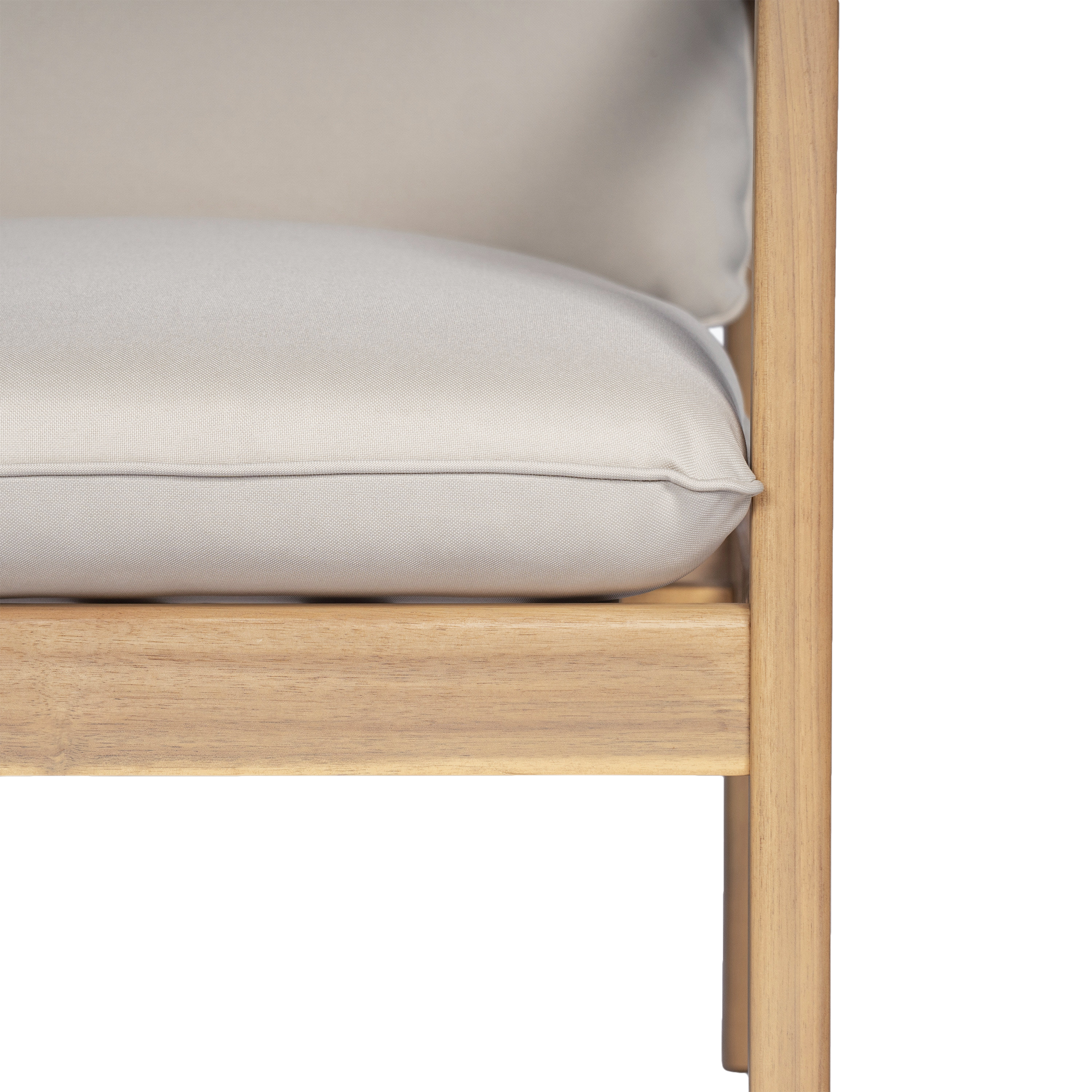 Acacia Wood Armchair Patio Set
